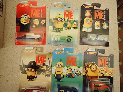 Buy Set Of 6 Hot Wheels Despicable Me Minion Made Untouched In Sealed Packets • 29.99£