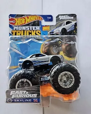Buy Hot Wheels Monster Truck Skyline GTR Fast And Furious 1/64 • 9.99£