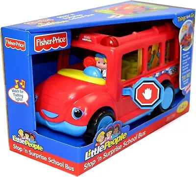 Buy Fisher Price Stop And Surprise Red School Bus Playset With Lights And Sounds • 22.95£