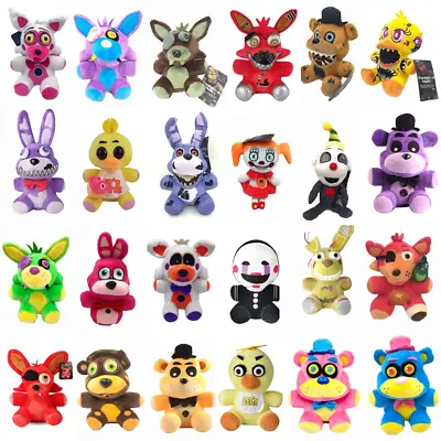 Buy FNAF Five Nights At Freddy's Plush Doll Toy Plushies Bear Foxy Sundrop Moon Gift • 10.99£