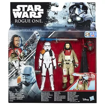Buy Star Wars Rogue One 3.75 -in Baze Malbus VS Imperial Stormtrooper Action Figures • 14.99£