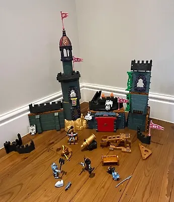 Buy Fisher Price Imaginext Battle Castle, With Drawbridge, Dungeon, Knights, Weapons • 20£