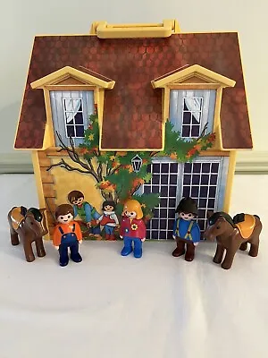 Buy Playmobile Portable Playhouse + Furniture +figures+horses Great For Christmas • 25£