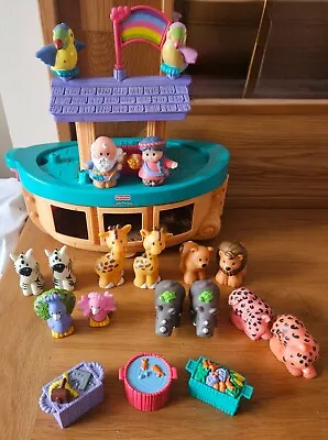 Buy Fisher Price Little People Noah's Ark, Figures & Animals Toddler Toy Playset • 20£