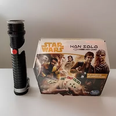 Buy Star Wars Han Solo Card Game And Lightsaber • 9.95£