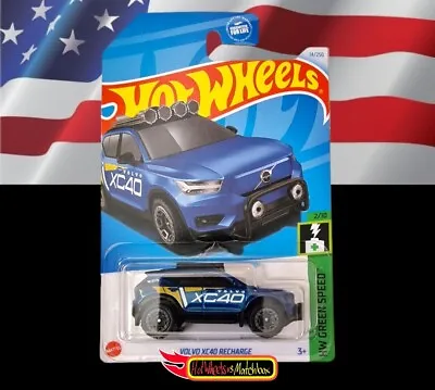 Buy Hot Wheels VOLVO XC40 RECHARGE HW GREEN SPEED US CARD 2024 A CASE • 2.99£