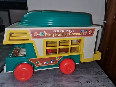 Buy Vintage 1970s Fisher Price Play Family Camper Van Near Complete Rare People • 19.99£