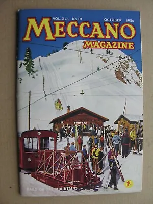 Buy 1956 MECCANO MAGAZINE Oct De Lackner Aerocycle, Shipley Glen Tramway, Stonehenge • 8£