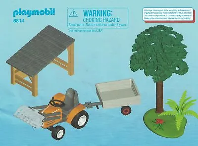 Buy Playmobil Building Instruction 6814 Loggers With Tractor • 2.14£
