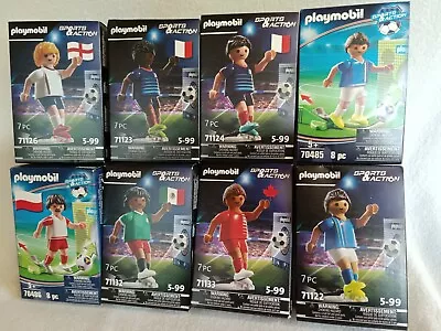 Buy Playmobil Sports & Action Player Football Players Different Countries NEW • 4.12£