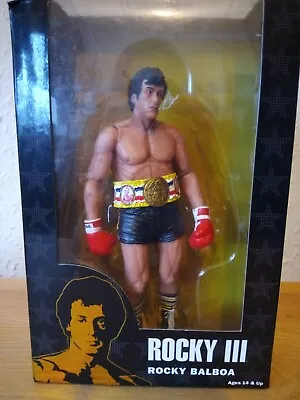 Buy NECA Rocky III 3 Rocky Balboa 40th Anniversary Championship Belt Figure Rare Oop • 109.99£