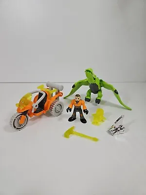 Buy Fisher Price Imaginext Dinosaurs   With Armour & Figure Used  • 14.99£