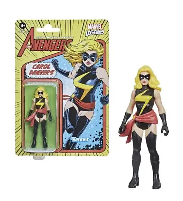 Buy Marvel Legends Retro Line CAROL DANVERS 3.75  Action Figures Hasbro Kenner Toys • 12.95£