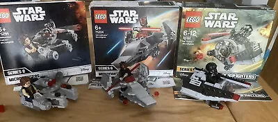 Buy Lego Star Wars Microfighter Bundle  X3 - 75295, 75224 And 75161 - Complete • 10.50£
