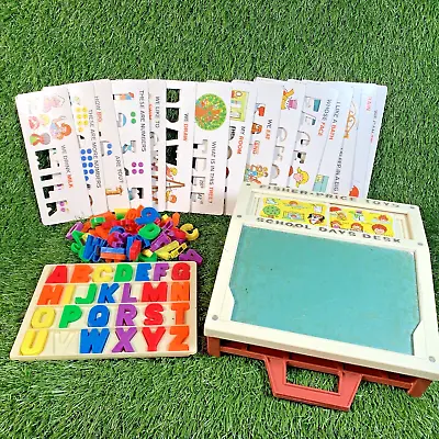 Buy Vintage 1972 Fisher Price Schools Days Play Desk Retro Magnetic Toy Education • 22.49£