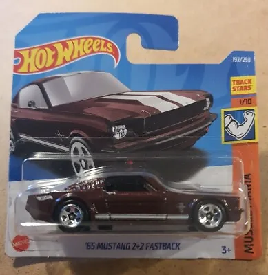 Buy New Hot Wheels '65 Mustang 2+2 Fastback Muscle Mania 1/10 #192/250 New & Sealed • 4.45£