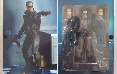 Buy NECA Terminator Ultimate Police Station Assault T-800 7'' Figure (51912) • 30£