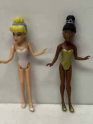 Buy Disney Princess Miniclip Tiana And Cinderella Figures No Clothing Mattel • 4.99£