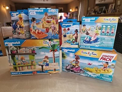 Buy Playmobil Family Fun Beach Bundle 70437, 70906, 4941, 70112, 71166, 71163  • 55£