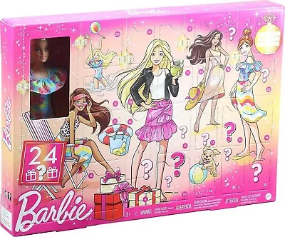 Buy Barbie Doll Advent Calendar Christmas 24pc Brand New Mattel • 28.95£