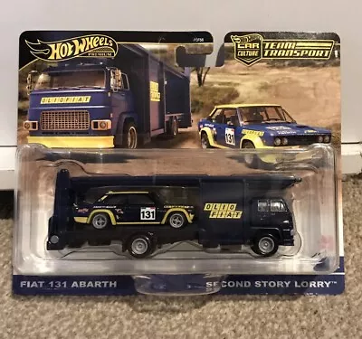 Buy Hot Wheels Team Transport Premium Fiat 131 Abarth And Second Story Lorry  • 40£