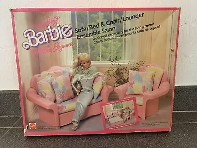 Buy Living Pretty Barbie Furniture Elegance Sofa / Bed & Chair / Lounger • 86.04£