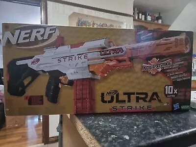 Buy Nerf Ultra Strike Motorised Blaster & 10x AccuStrike Darts New Toy Gun Gift 8+ • 24.99£