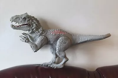 Buy Jurassic World Indominus Rex 19  Light & Sound Effect Dinosaur Figure Grey 2014 • 14.99£
