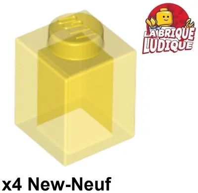 Buy LEGO 4x Brick 1x1 Yellow Clear/Trans Yellow 3005 New • 4.85£