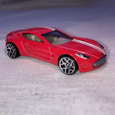 Buy Hot Wheels Aston Martin See Photos One-77 Red Diecast Car See Rear Glass • 3.90£