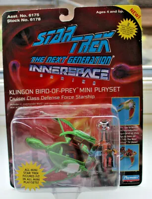 Buy Star Trek Innerspace Klingon Bird Of Prey Ship And Figures Mib • 38.99£