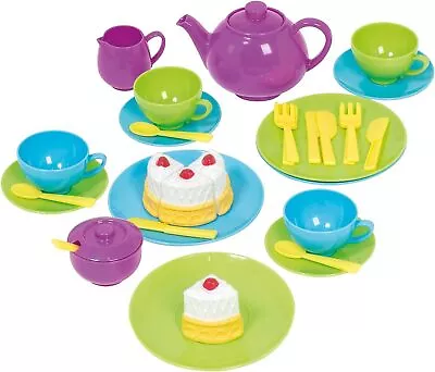 Buy Casdon Tea Set  Colourful Toy Tea Party Set For Children Aged 3  Includes 36 Pie • 16.78£