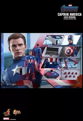 Buy Hot Toys Mms563 Avengers: Endgame Captain America (2012 Version) 1/6th Scale • 198£