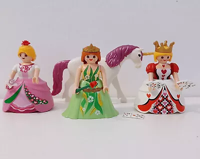 Buy Fantasy Playmobil People Figure Bundle (Queen Of Hearts Fairy Unicorn) • 7.95£