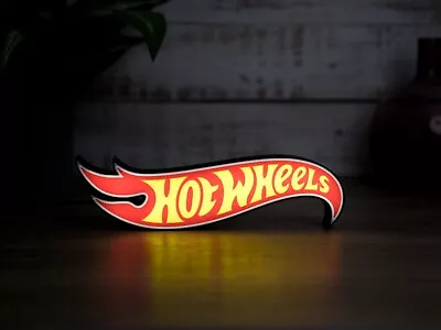 Buy Hot Wheels LED Sign, Hot Wheels Logo Sign, USB Collectable Night Light, Hot Toys • 23.99£