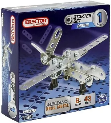 Buy Meccano Junior Sets Erector Spy Drone Plane Boys Toy Xmas Stocking Filler Gift • 9.99£