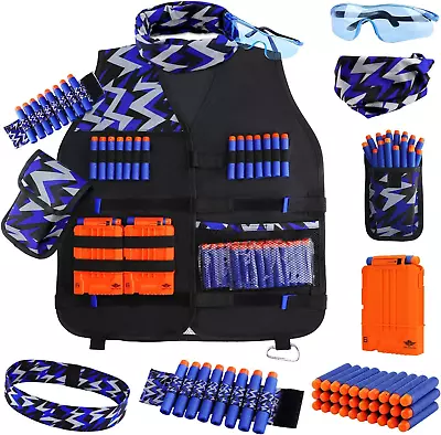 Buy Kids Tactical Vest Kit For Nerf Guns N-Strike Elite Series For Boys Girls • 20.91£