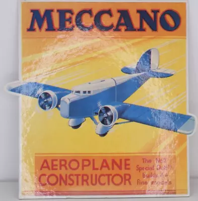 Buy Meccano Aeroplane Constructor Showcard Display Original Collectible Vintage • 39.99£