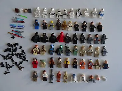 Buy Lego Star Wars Minifigures Bundle RARE X60 + Weapons VGC • 100£