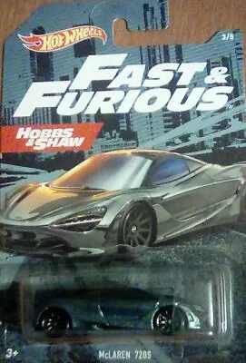 Buy Rare Mattel Hot Wheels Fast & Furious Mclaren 720s Grey 1:75 New Blister Pack • 7.95£