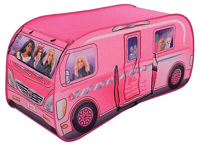 Buy Barbie M009728 Pop-Up Camper Tent Campervan, Multicoloured,49 X 49 X 40 Cm • 55.81£