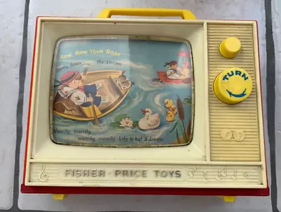 Buy Fisher Price Toy TV  1970s - Musical TV • 20£