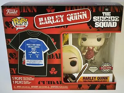 Buy Funko POP Tees DC Suicide Squad Harley Quinn 1111 Special Diamond + T-Shirt L • 23.98£