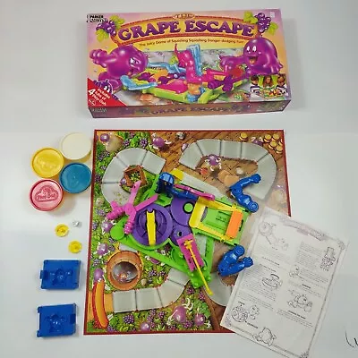 Buy The Grape Escape Board Game By Parker 1992 COMPLETE No Play Doh VINTAGE VGC Vtg • 30£