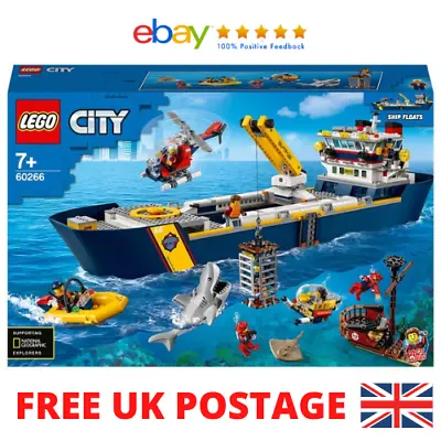 Buy LEGO 60266 City Ocean Exploration Ship Floating Toy Boat, Deep Sea Underwater  • 279.99£