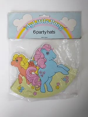 Buy 1985 My Little Pony Party Hats By Hasbro MLP Sealed • 13.99£