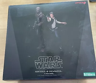Buy Authentic Kotobukiya Star Wars Han Solo And Chewbacca Boxed 1/10 Scale ARTFX+ • 135.95£