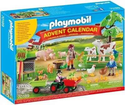 Buy Playmobil 70189 Country Farm Advent Calendar, Fun Imaginative Role-Play, PlaySe • 36.47£