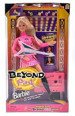 Buy 1998 Beyond Pink Barbie Doll With Guitar And Cassette / Mattel 20017, NrfB • 61.45£