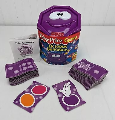 Buy Vintage Fisher Price Games Octopus Dominoes Preschool 1996 Complete 2 Levels • 10.57£